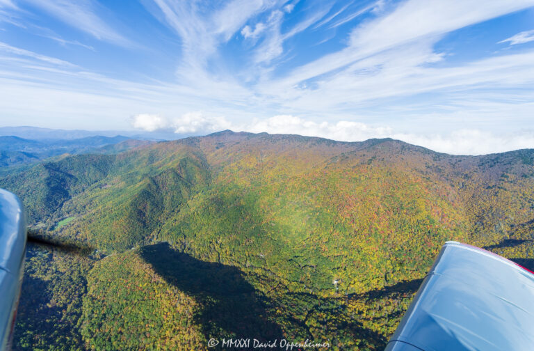 Mount Mitchell State Park Aerial Autumn Colors