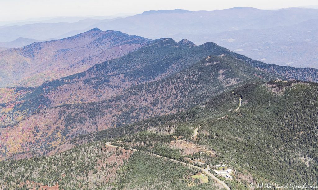 Mount Mitchell State Park Along the Blue Ridge Parkway Aerial View