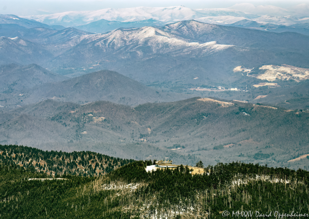 Mount Mitchell Summit Observation Platform aerial view