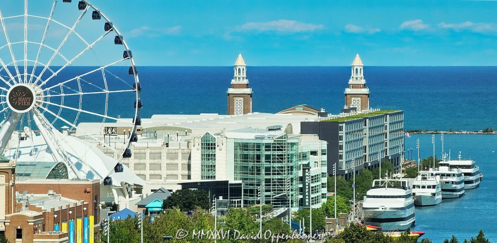 Navy Pier on Lake Michigan in Chicago