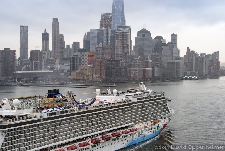 Norwegian Breakaway Cruise Ship in Manhattan