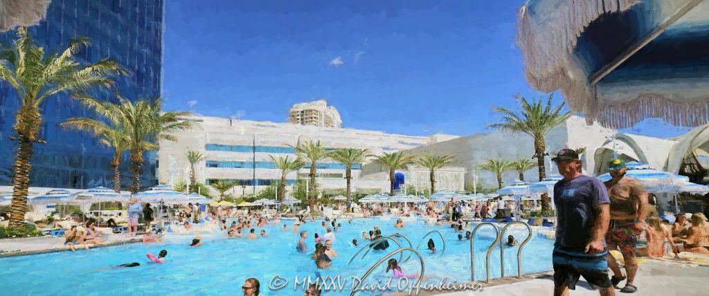 Oasis Pool at Fontainebleau Las Vegas Oasis Pool at the Fontainebleau Las Vegas in Las Vegas, Nevada – © 2025 David Oppenheimer – Performance Impressions Travel Photography Archives – https://performanceimpressions.com Oasis Pool, Fontainebleau Las Vegas, Fontainebleau, FLV, Las Vegas, Nevada, Las Vegas Strip, pool, swimming, swim, swimmers, swimming pool, resort pool, poolside, pool deck, Oasis Pool Deck, Grand Pool, Bleau Isle, La Côte, La Cote, LIV Beach, Gigi’s, La Mer, Legacy Pool, FB Slim’s, cabanas, daybeds, umbrellas, palm trees, bridges, dayclub, daylife, nightlife, recreation, resort, casino, luxury resort, luxury hotel, hospitality, resort design, architecture, landscape architecture, design, art deco, bowtie, logo, painting, painterly, artistic, artwork, art, art print, wall art, fine art photography, resort photography, travel photography, abstract, impressionistic, reflections, water reflections, texture, blue, turquoise, Fontainebleau Development, Jeffrey Soffer, Carlos Zapata Studio, Morris Lapidus, Bowtie Hospitality, Maurice Wooden, Koch Real Estate Investments, Oasis Cinema Club, poolside dining, pool bar, summer, vacation, entertainment, 2777 South Las Vegas Boulevard, 89109, USA, United States, horizontal, color, 1-14993092111