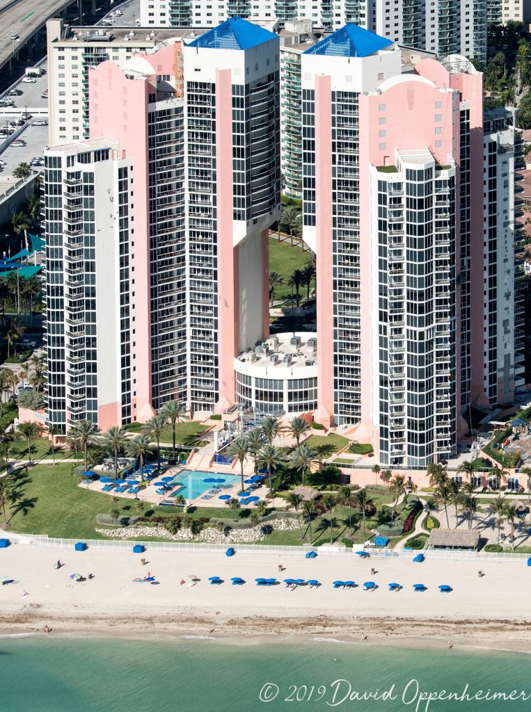 Ocean One Condo on Sunny Isles Beach Aerial