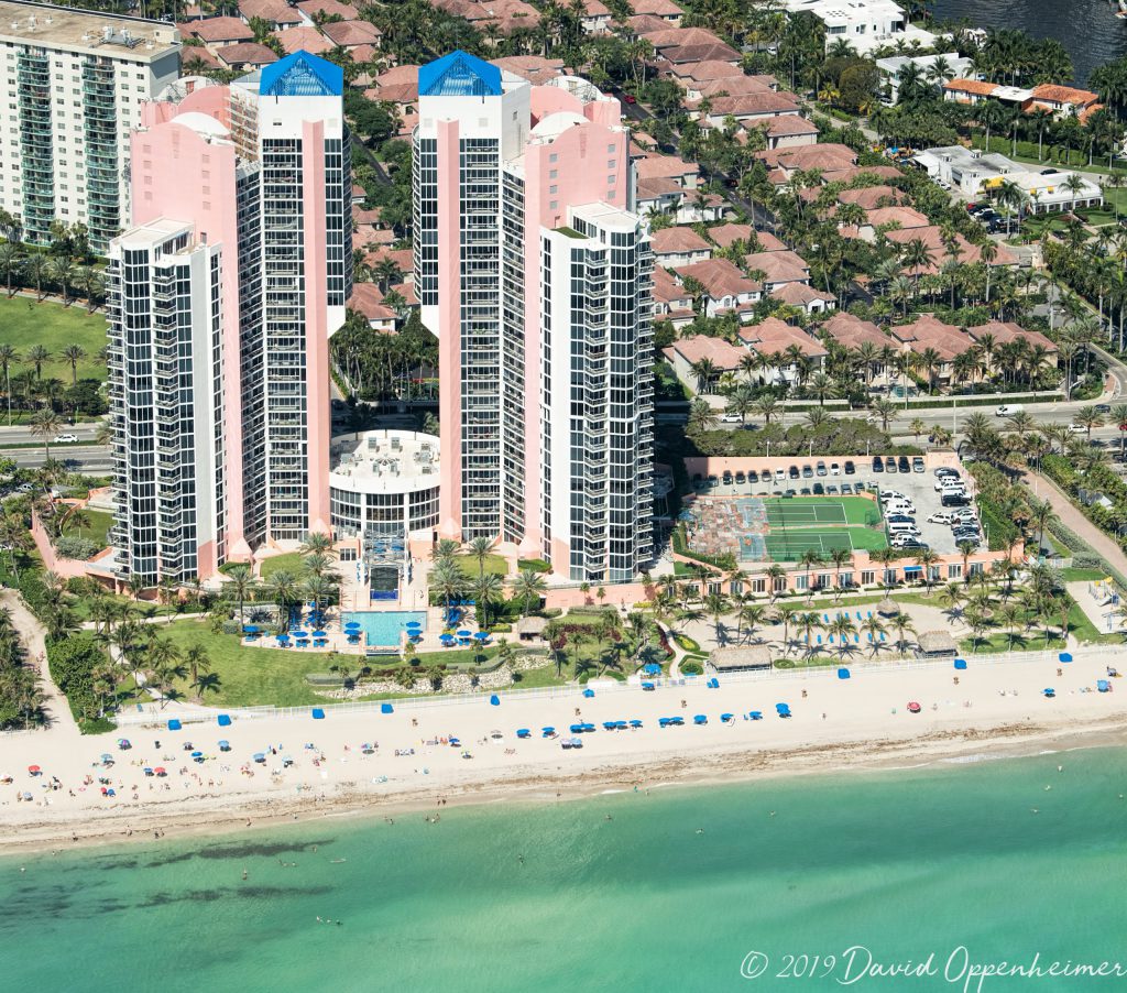 Ocean One Condo on Sunny Isles Beach Aerial