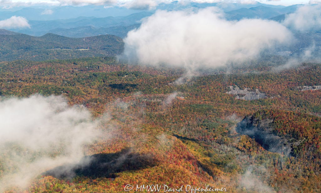 Panthertown Valley in Western North Carolina Aerial View