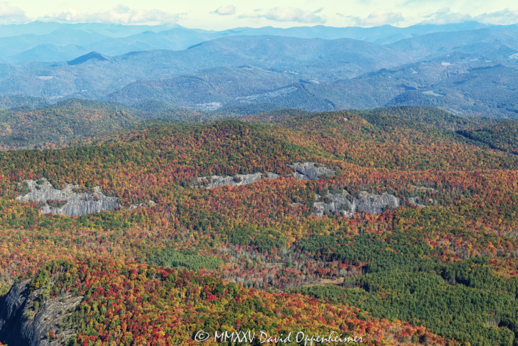 Panthertown Valley in Western North Carolina Aerial View