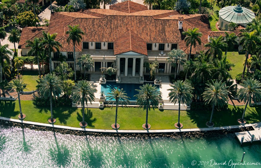 Phillip Frost’s House at 21 Star Island Dr Miami Beach Aerial