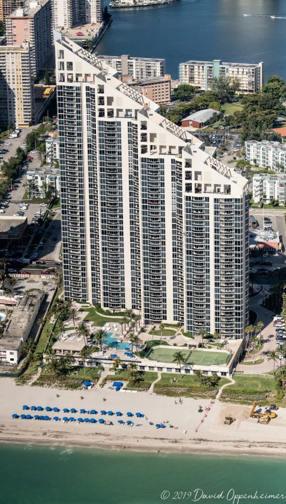 Pinnacle Condo on Sunny Isles Beach Aerial