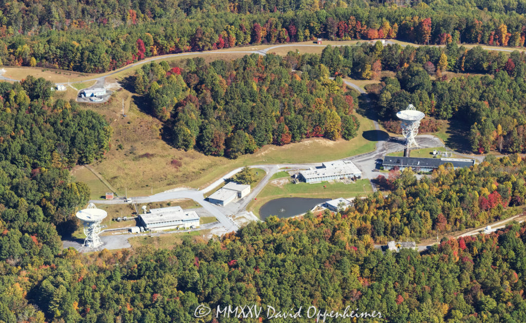 Pisgah Astronomical Research Institute PARI Radio Satellite Dishes Aerial View