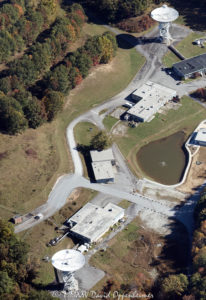 Pisgah Astronomical Research Institute PARI radio telescopes aerial view 8508 1