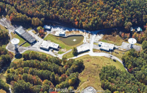 Pisgah Astronomical Research Institute PARI radio telescopes aerial view 8540 1