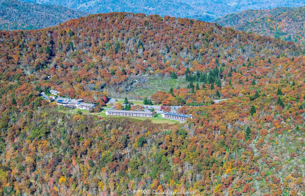 Pisgah Inn on the Blue Ridge Parkway Aerial View