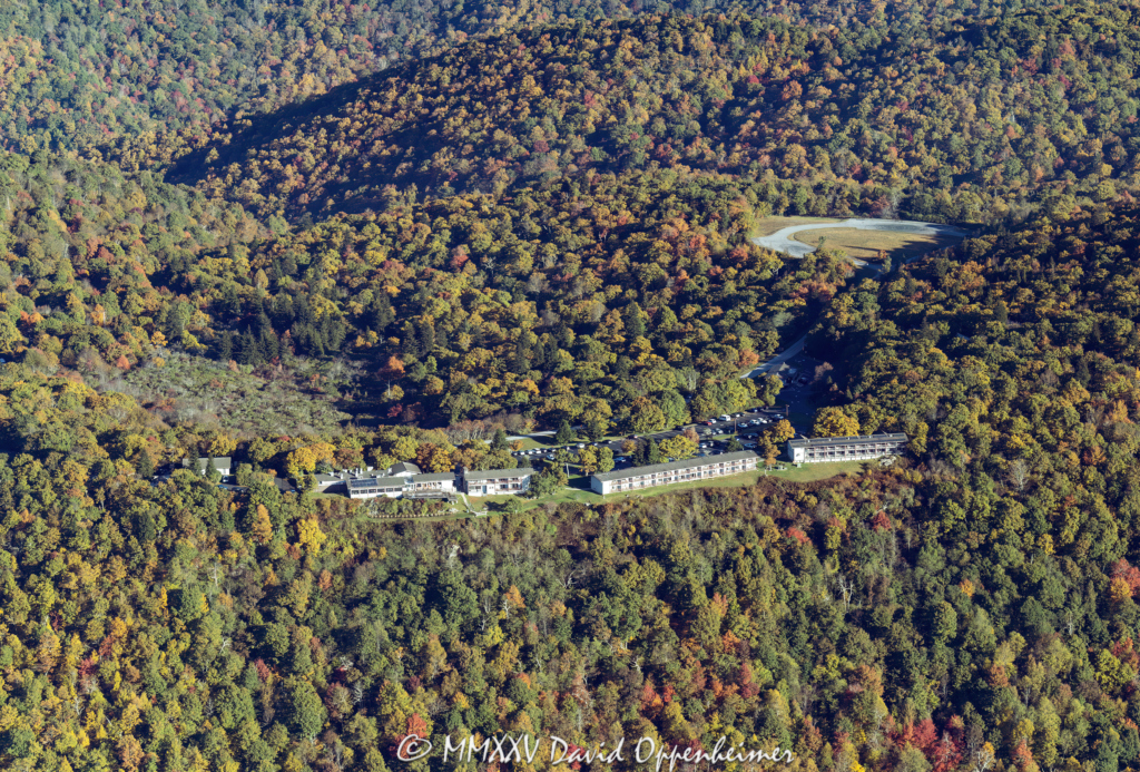 The Pisgah Inn on the Blue Ridge Parkway Aerial View
