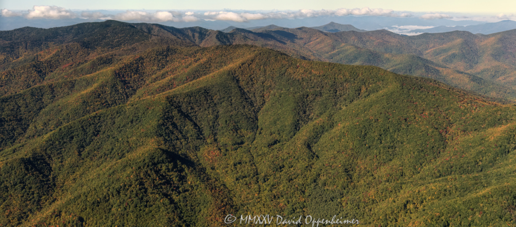 Pisgah National Forest Mountains in Western North Carolina Aerial View