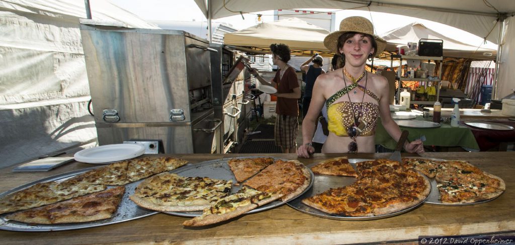 Festival Pizza Booth at Bonnaroo Music Festival