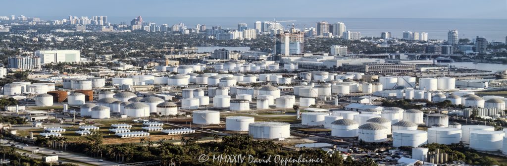ExxonMobil, Chevron, Eagle Transport Port Everglades, and tank field at 2851 SE 14th Ave in Fort Lauderdale, Florida aerial view - © 2024 David Oppenheimer - Performance Impressions aerial photography archives - https://performanceimpressions.com Eagle Transport Port Everglades, tank field, 2851 SE 14th Ave, Eagle Transport, Port Everglades, Port Everglades aerial, 33316, port, Dania Beach, Lake Mabel, Harbordale, Broward County Convention Center, Exxon Mobil, ExxonMobil, ExxonMobil Port Everglades, Port Everglades Terminal, ExxonMobil Port Everglades Terminal, 1150 Spangler Blvd, South Florida, Chevron Products Terminal, 1400 SE 24th St, Chevron, CVX, CVX stock, XOM, XOM stock, Florida, liquid terminal, liquid storage, deep-sea, pipelines, maritime, aerial, aerial view, energy, power, tank field, oil, fuel, gasoline, storage, electricity, carbon fuel, carbon, carbon emissions, emissions, greenhouse gasses, logistics, infrastructure, energy market, market, Department of Energy, port, terminal, distribution, liquid storage, pipeline, energy investors, aerial photographer, aerial photography, fossil fuels, CO2, environment, horizontal, color, United States, David Oppenheimer, VAu 1-530-124, 1-13553735171,