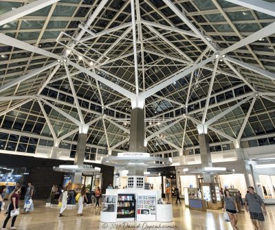Prudential Center Atrium in Boston Aerial