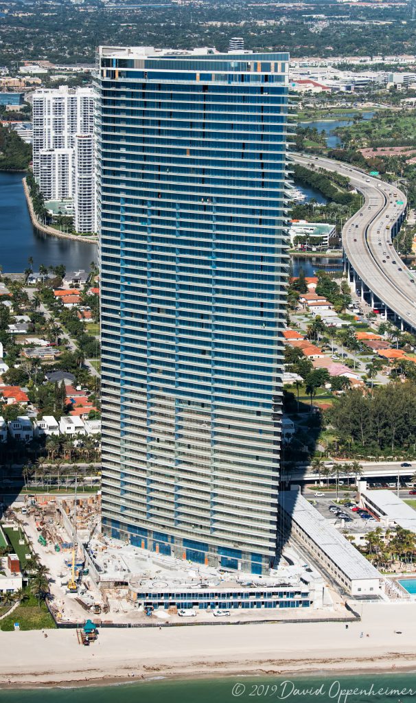 Residences by Armani Casa on Sunny Isles Beach Aerial