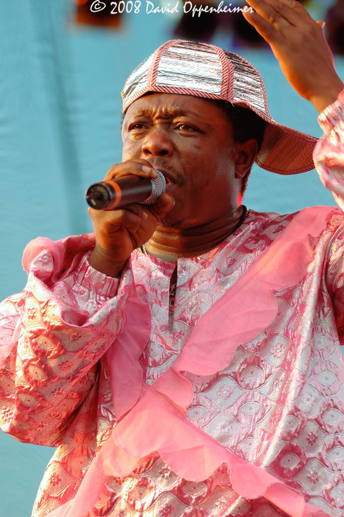 Reuben Koroma with the Sierra Leone’s Refugee All Stars