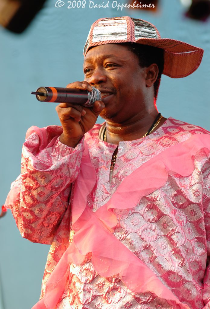 Reuben Koroma with the Sierra Leone’s Refugee All Stars