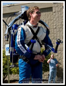 Rocketman Dan Schlund with Rocket Belt Jet Pack at ActionFest Film Festival Stunt Show