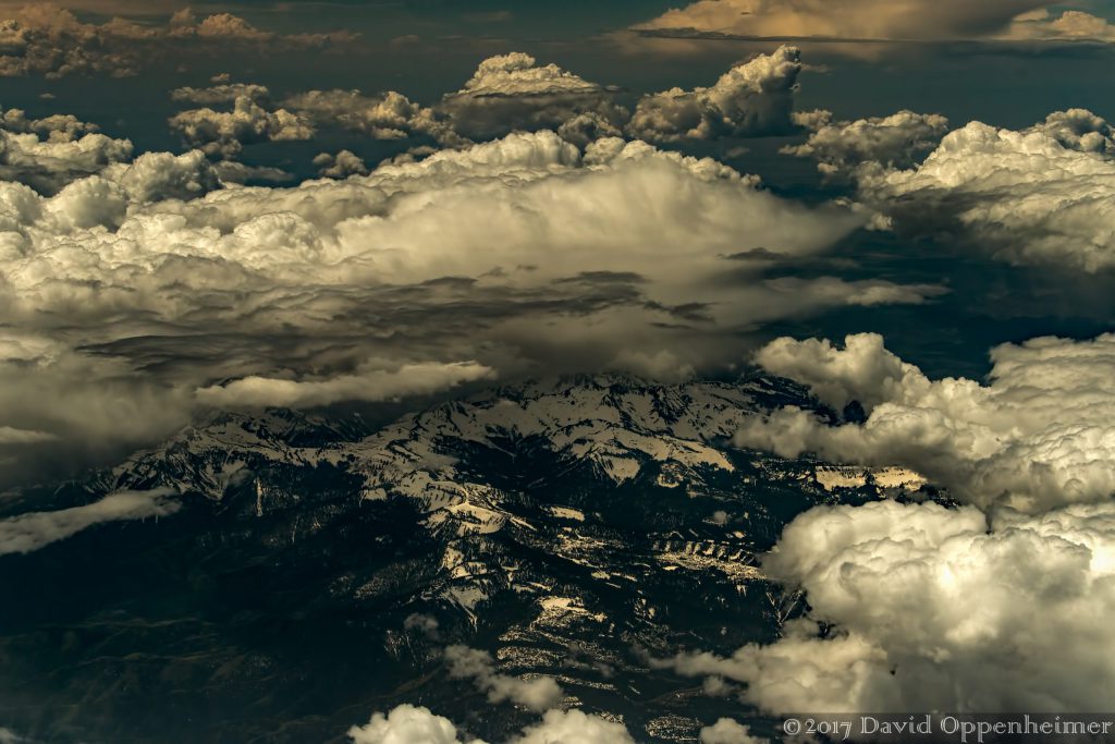 Rocky Mountains in Colorado with Snow Aerial