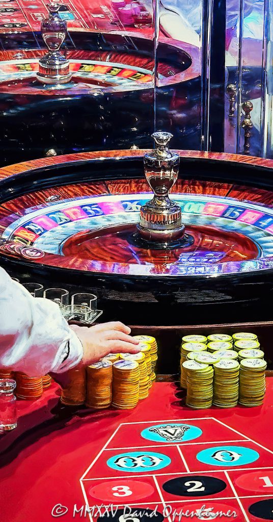Roulette Wheel at The Venetian Casino in Las Vegas Nevada