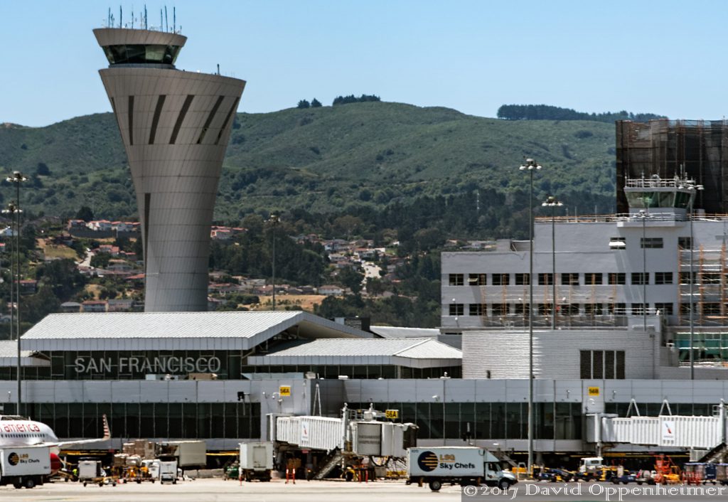 San Francisco International Airport Terminal Aerial