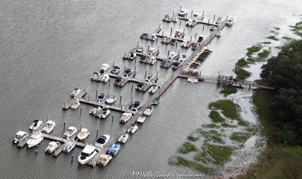 Safe Harbor Skull Creek Marina on Hilton Head Island Aerial View