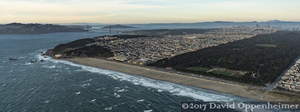 Golden Gate Park and Ocean Beach in San Francisco