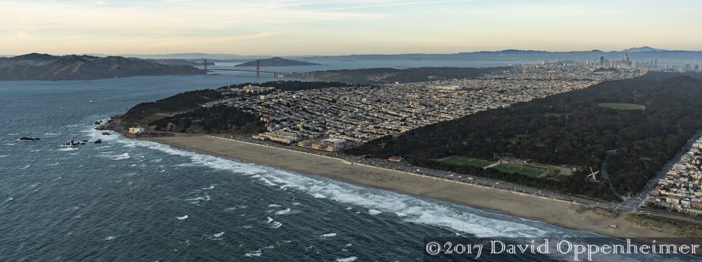 Golden Gate Park and Ocean Beach in San Francisco