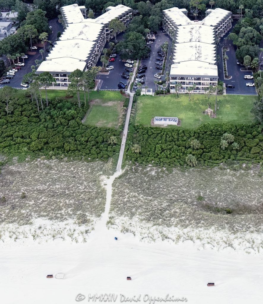 Seaside Villas on Hilton Head Island Aerial View