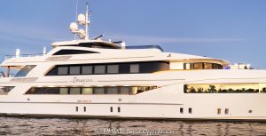 Serge Godin’s superyacht Imagine by Trinity Yachts docked by Bahia Mar Yachting Center at 801 Seabreeze Blvd in Fort Lauderdale, Florida - © 2024 David Oppenheimer - Performance Impressions photography archives - https://performanceimpressions.com Serge Godin, Serge Godin’s yacht, Harvey Gulf International, Harvey Gulf, CGI Group, CGI, billionaire, billionaire’s yacht, cruise ship, cruise, Port Everglades, Fort Lauderdale, Florida, superyacht, megayacht, yachting, ship, vessel, motor yacht, boat, dock, dockage, Intracoastal, Intracoastal Waterway, decks, South Florida, Broward County, Bahia Mar Yachting Center, Freedom Boat Club, American Sea Toys Yacht Management, peninsula, resort-style, outdoor living, New River, East Fort Lauderdale, Fort Lauderdale Port, terminal, Stranahan River, Lake Mabel, architecture, Geoff Van Aller, palm trees, tropical, port, harbor, deepsea, deepwater, deep water, David Oppenheimer, color, horizontal, United States, VAu 1-530-124, 1-13553735171,