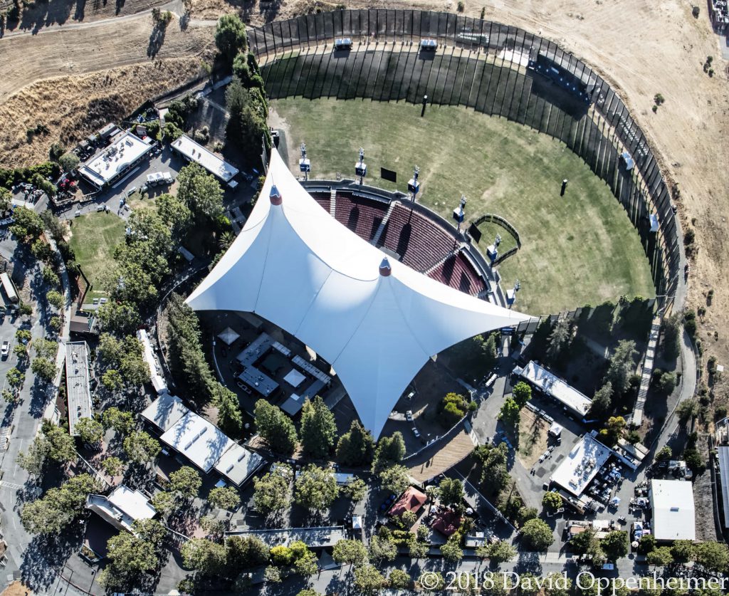 Shoreline Amphitheatre Aerial