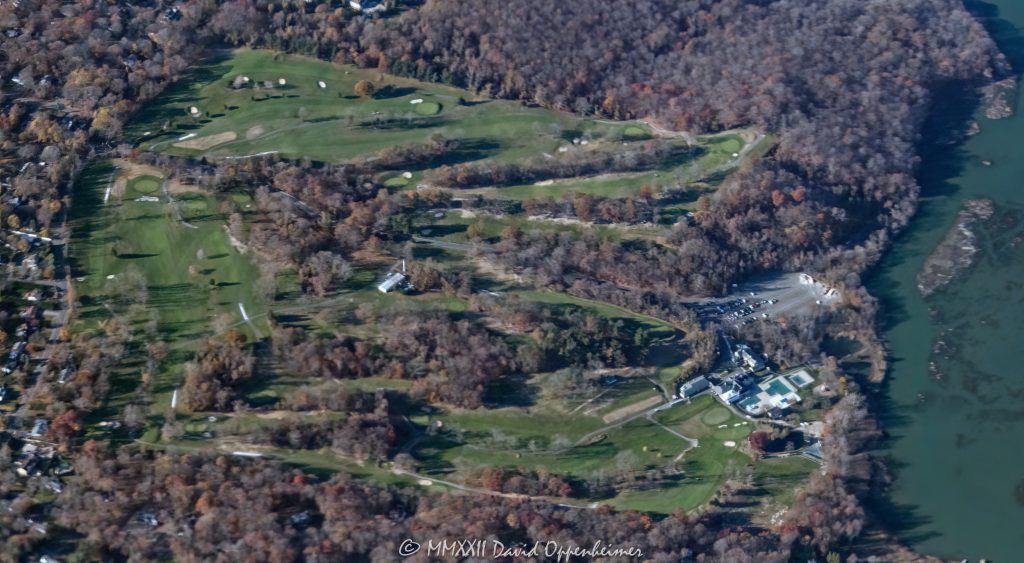 Smithtown Landing Country Club Golf Course in New York Aerial View