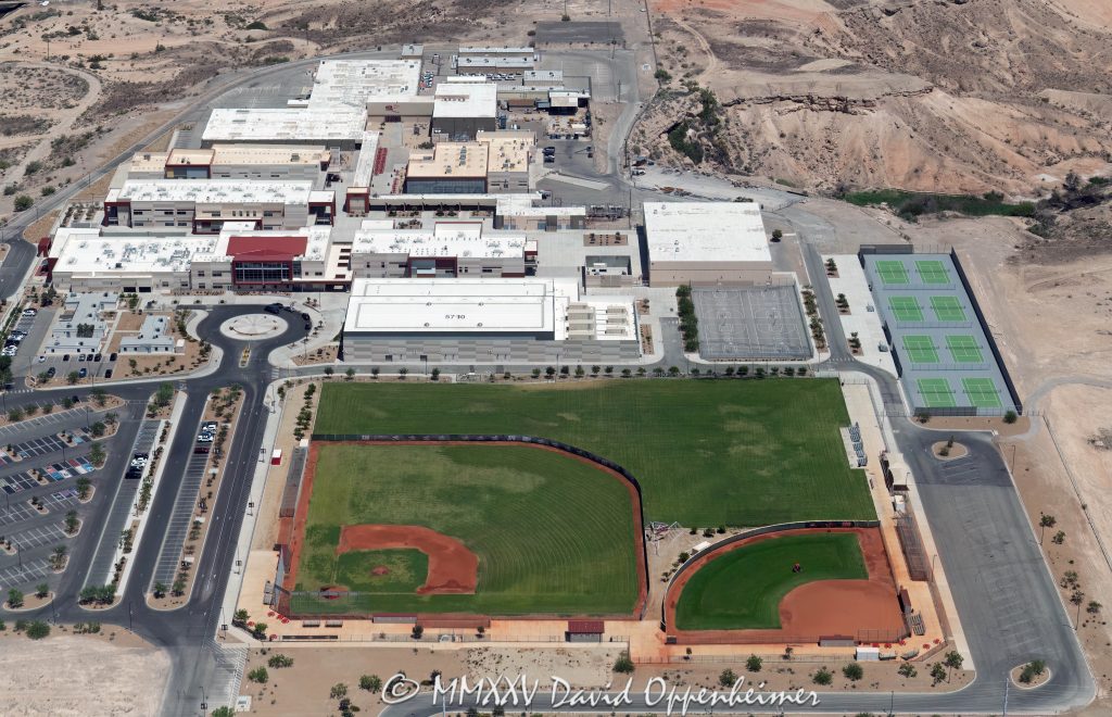 Southeast Career Technical Academy Las Vegas Campus Aerial View