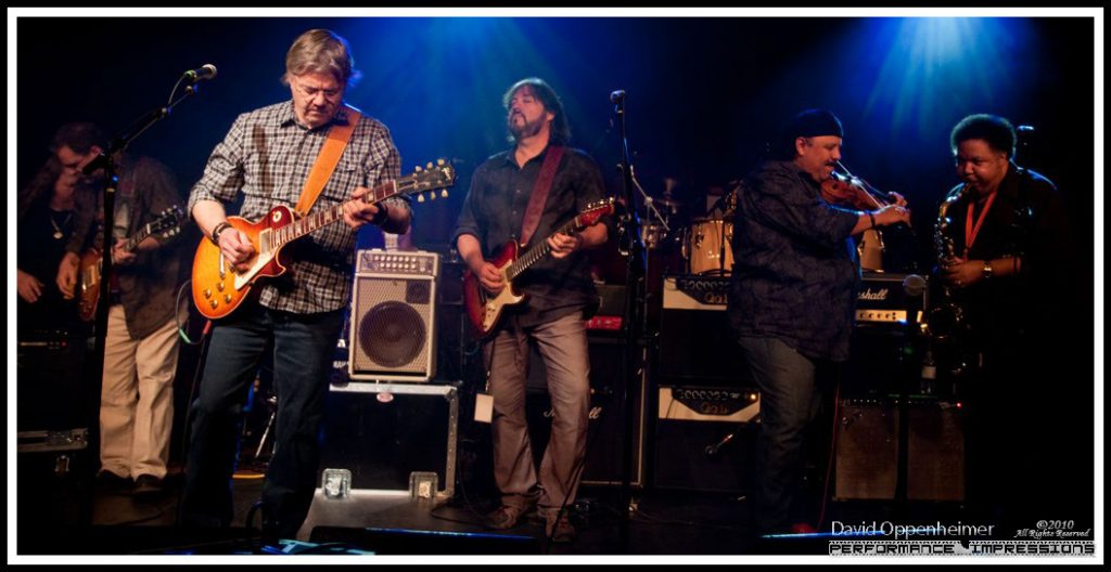 Steve Miller, Carlos Reyes and Ron Holloway – Warren Haynes Christmas Jam