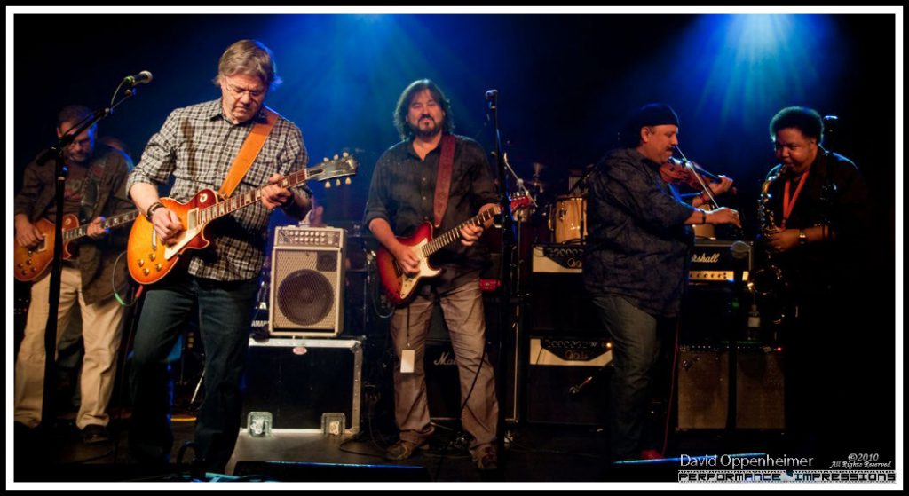 Steve Miller, Carlos Reyes and Ron Holloway – Warren Haynes Christmas Jam