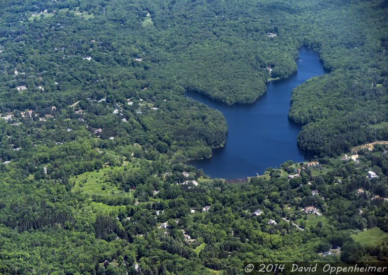 Streets Pond in Wilton, Connecticut