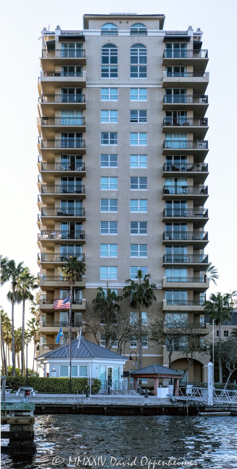 Sunrise Harbor Luxury Apartments building at 1030 Seminole Dr in Fort Lauderdale Florida - Sunrise Harbor Luxury Apartments building at 1030 Seminole Dr in Fort Lauderdale Florida - © 2024 David Oppenheimer - Performance Impressions photography archives - https://performanceimpressions.com Sunrise Harbor Luxury Apartments, Sunrise Harbor, Luxury Apartments, 1030 Seminole Dr, luxury waterfront condos, 33304, Coral Ridge, Fort Lauderdale, building, tower, skyscraper, rentals, luxury, balconies, apartments, apartment building, condo building, condos, residences, New River, architecture, riverfront, real estate, Fort Lauderdale real estate, Florida, facade, waterfront, luxury real estate, dock, dockage, Intracoastal, Intracoastal Waterway, South Florida, Broward County, contemporary, modern, exclusive, resort-style, sunset, palm trees, tropical, ocean, seawall, Atlantic Ocean, David Oppenheimer, color, vertical, United States, VAu 1-530-124, 1-13553735171,