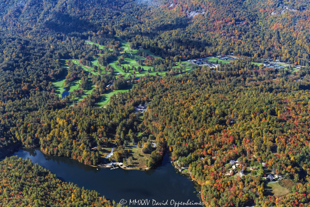 The Country Club of Sapphire Valley Golf Course in Sapphire, North Carolina Aerial View