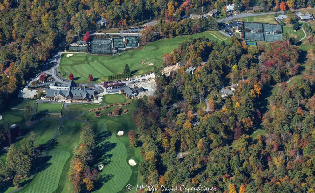 The Country Club of Sapphire Valley Golf Course in Sapphire, North Carolina Aerial View