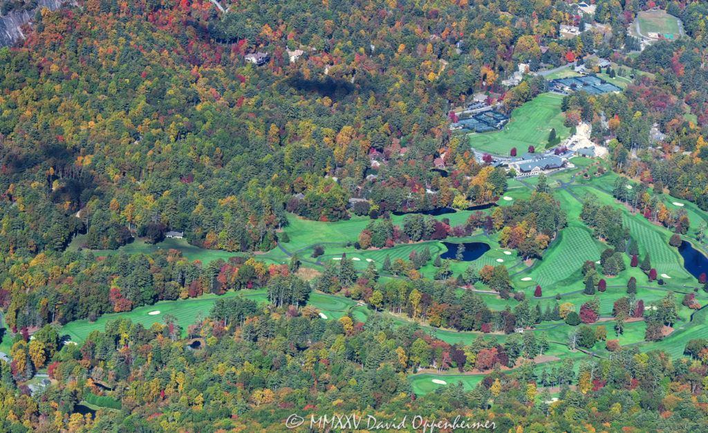 The Country Club of Sapphire Valley Golf Course in Sapphire, North Carolina Aerial View