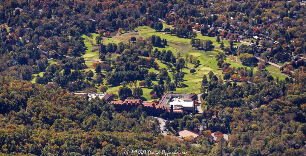 The Omni Grove Park Inn and Golf Course Aerial View