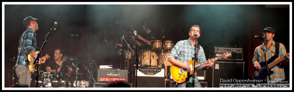 Jake Cinninger, Brendan Bayliss, Ryan Stasik and Andy Farag with Umphrey’s McGee at the Warren Haynes Christmas Jam Pre-Jam – Xmas Jam 2010