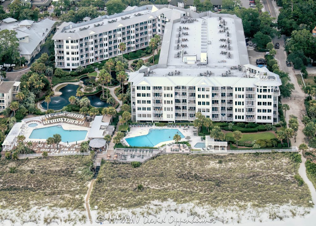 The Sea Crest Resort on Hilton Head Island Aerial View