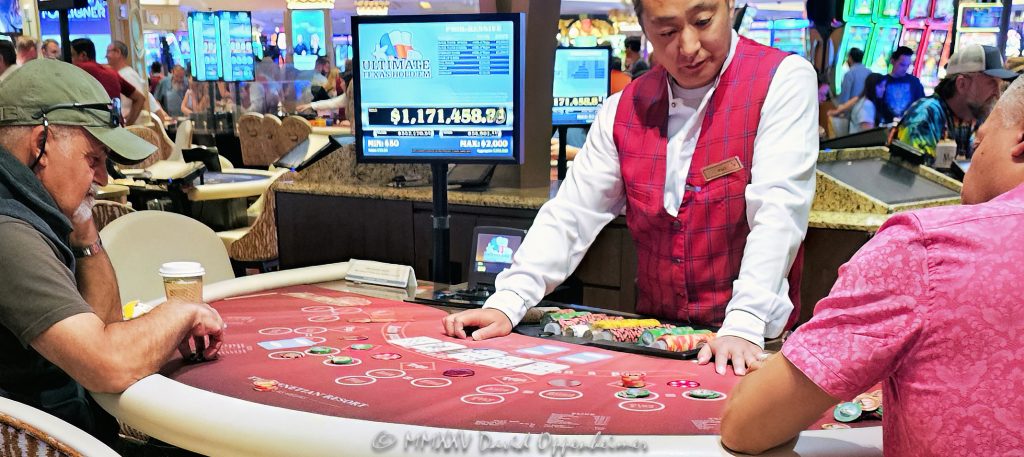 Ultimate Texas Hold’em Table Gambling at The Venetian Casino in Las Vegas Ultimate Texas Hold’em table gambling at The Venetian casino in Las Vegas, Nevada - © 2025 David Oppenheimer - Performance Impressions casino photography archives - https://performanceimpressions.com Ultimate Texas Hold’em, Texas Hold’em, Texas Hold’em table, Texas Hold’em gaming, Texas Hold’em gambling, The Venetian, casino, Las Vegas, cards, card game, chips, Venetian casino, casino chips, money, draw, draw of the cards, table, gaming, play, Nevada, odds, win, gambling, dealer, hand, shuffle, shoe, casino floor, table game, nightlife, entertainment, casino resort, wager, bet, luck, gamble, resort, 3355 S Las Vegas Blvd, 89109, United States, horizontal, color, 1-14977862771