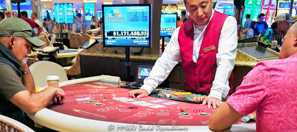 Ultimate Texas Hold’em Table Gambling at The Venetian Casino in Las Vegas