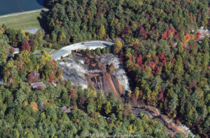 Toxaway Falls waterfall Transylvania County North Carolina aerial view 8151 1