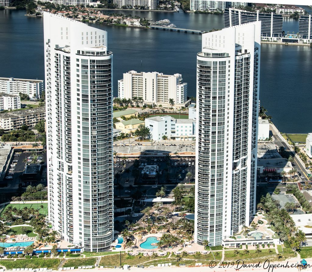 Trump International Beach Resort on Sunny Isles Beach Aerial